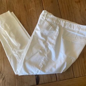 Old Navy High Rise Pixie Pants White